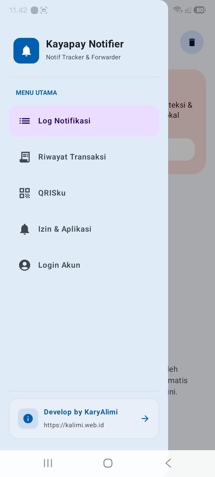 Langkah 2 — Login atau daftar akun KayaPay