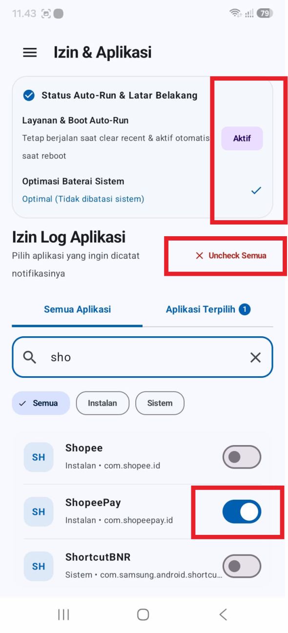 Langkah 4 — Pilih aplikasi QRIS (mis. ShopeePay)